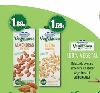 Spar Tenerife Bebida de avena o almendra sin azúcar vegetánea asturiana oferta