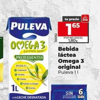 Dia Bebida láctea omega 3 original puleva oferta