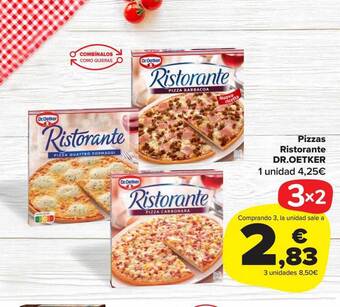 Carrefour Market Pizzas ristorante dr oetker oferta