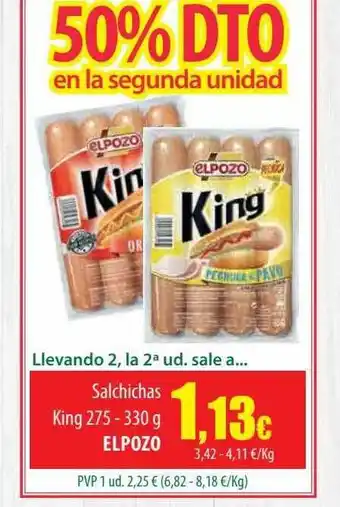 Spar Tenerife Salchichas king elpozo oferta