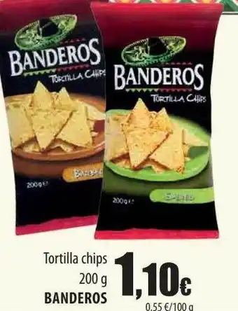 Spar Tenerife Tortilla chips banderos oferta