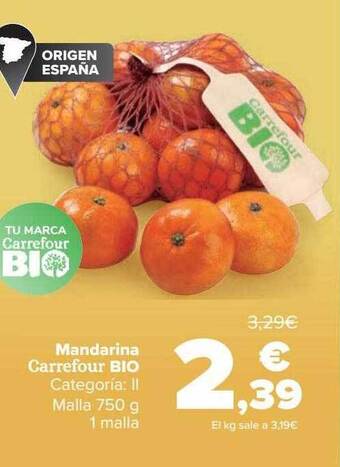 Carrefour Market Mandarina carrefour bio oferta