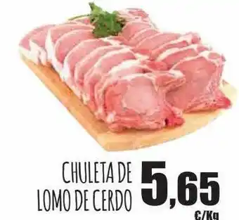 Spar Tenerife Chuleta de lomo de cerdo oferta