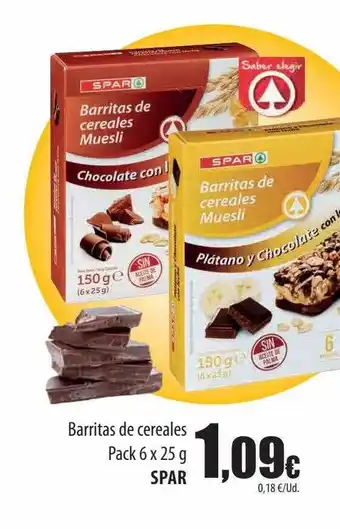 Spar Tenerife Barritas de cereales spar oferta