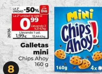 Dia Galletas mini chips ahoy oferta