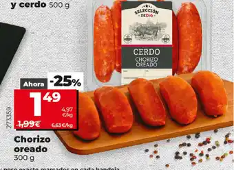 Maxi Dia chorizo oreado 300g oferta