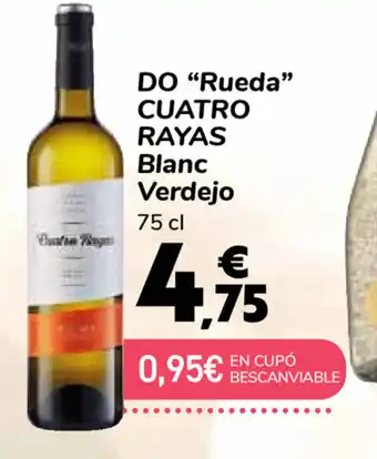 Carrefour Do "Rueda" Cuatro Rayas Blanc Verdejo 75 cl oferta