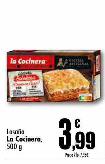 Unide Supermercados Lasaña la cocinera oferta