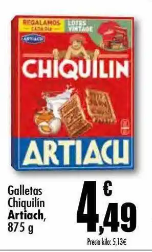 Unide Supermercados Galletas chiquilín artiach oferta