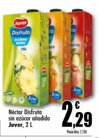 Unide Supermercados Néctar disfruta sin azúcar añadido juver oferta