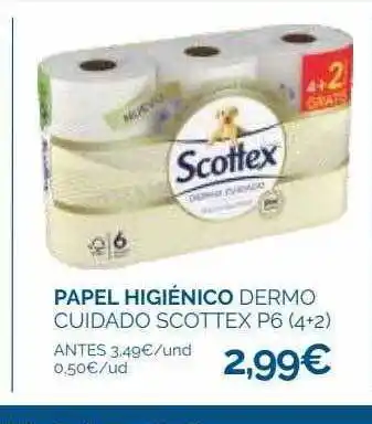Supermercados La Despensa Papel higiénico dermo cuidado scottex oferta