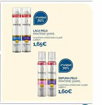 Supermercados La Despensa 2a unidad 70% laca pelo pantene espuma pelo pantene oferta