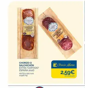 Supermercados La Despensa Chorizo o salchichón extra cortado espana oferta