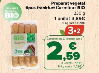 Carrefour Preparat vegetal tipus frànkfurt oferta