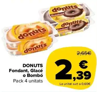 Donuts fondant, glacé o bombó