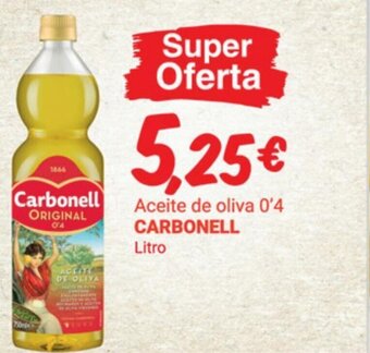 Supermercados Plaza Aceite De Oliva 0'4 Carbonell Litro oferta