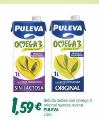 Supermercados Plaza Bebida Láctea Omega 3 Original Nueces Avena Puleva oferta