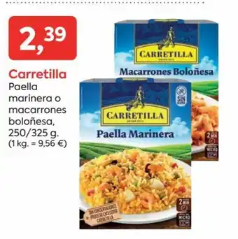 Suma Supermercados Carretilla Paella Marinera o Macarrones Boloñesa, 250/325g oferta