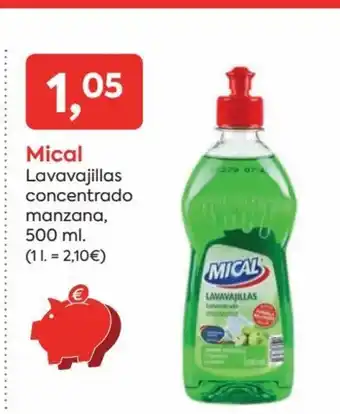 Suma Supermercados Mical Lavavajillas Concentrado Manzana, 500ml oferta