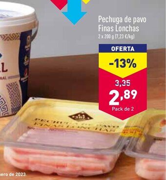 ALDI Pechuga de Pavo Finas Lonchas oferta