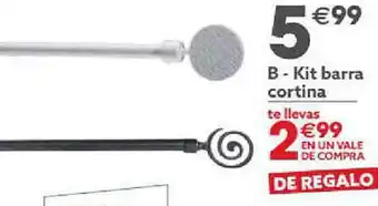 Kit barra cortina