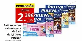 Maskom Supermercados Batidos varios sabores pack de 6 ud puleva oferta