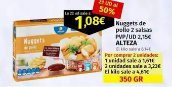 Maskom Supermercados Nugges de pollo 2 salsas alteza oferta