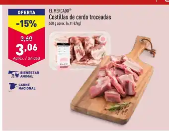 ALDI Costillas de Cerdo Troceados oferta