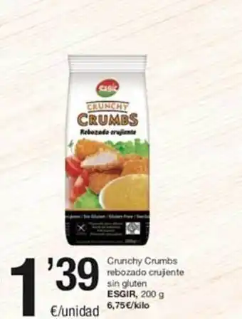 SPAR Crunchy crumbs rebozado crujente sin gluten esgir oferta