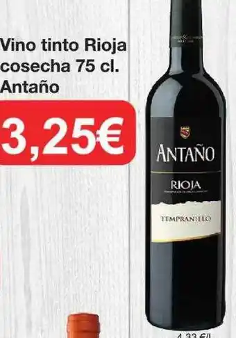Spar La Palma Vino tinto rioja cosecha antaño oferta