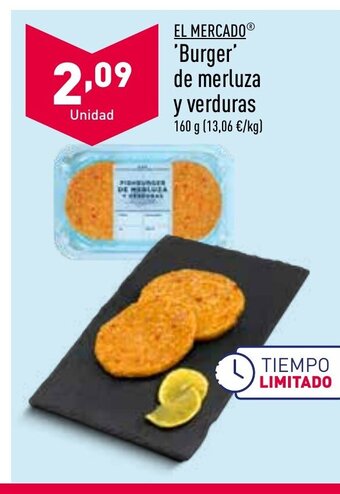 ALDI Burger De Merluza y Verduras oferta