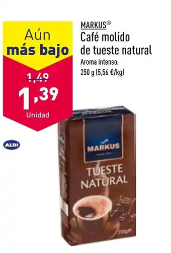 ALDI Café Molido De Tueste Natural oferta
