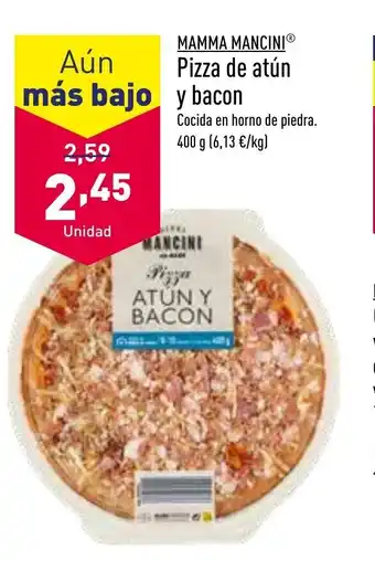 ALDI Pizza de Atún Y Bacon oferta