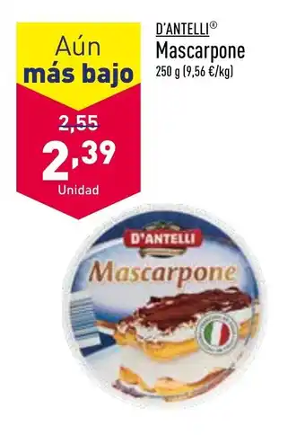 ALDI Mascarpone oferta