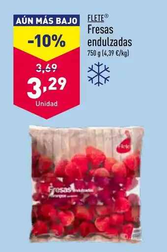 ALDI Fresas Endulzadas oferta