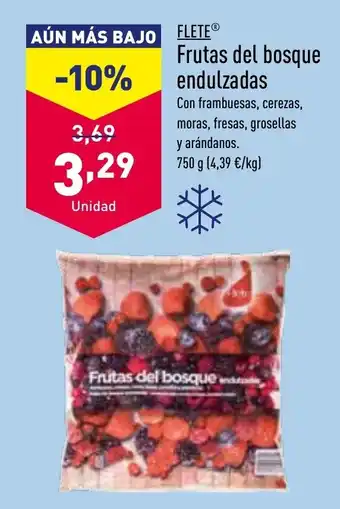 ALDI Frutas del Bosque Endulzados oferta