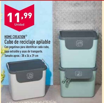 ALDI Cubo De Reciclaje Apilable oferta