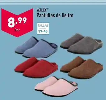 ALDI Pantuflas De Fieltro oferta