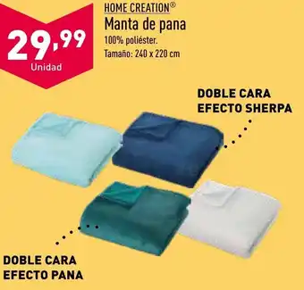 ALDI Manta de Pana oferta