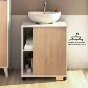 BricoCentro Mueble bajo lavabo sintra aurora 64x59x45cm oferta