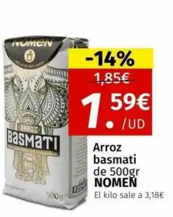 Maskom Supermercados Arroz basmati nomen oferta