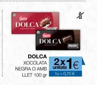 Plusfresc Dolca xocolata negra o amb llet oferta