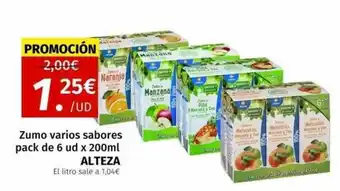 Maskom Supermercados Zumo varios sabores alteza oferta