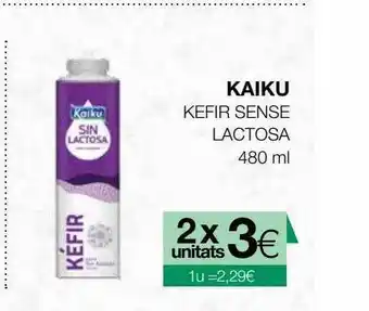 Plusfresc Kaiku kefir sense lactosa oferta