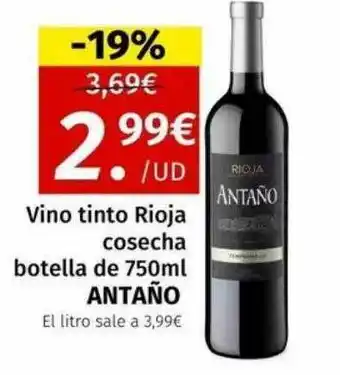 Maskom Supermercados Vino tinto rioja cosecha antaño oferta