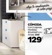 Tifón Hipermueble Elige tu combinación cómoda. con 3 cajones. medidas: 80x43x81 cm. antes: 245 129€ oferta