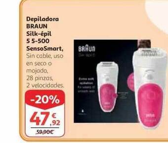 Alcampo Braun Depiladora Silk-épil 5 5-500 Sensosmart oferta