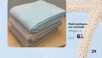 Alcampo Plaid Multiusos Eco-reciclado 130x180 cm oferta