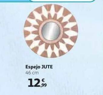 Alcampo Espejo Jute 46cm oferta