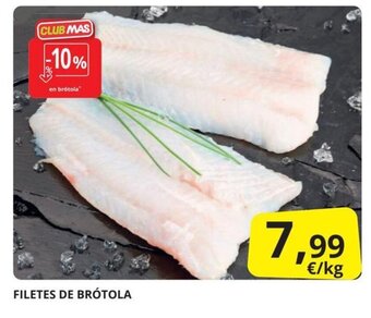 Supermercados MAS Filetes de brótola oferta
